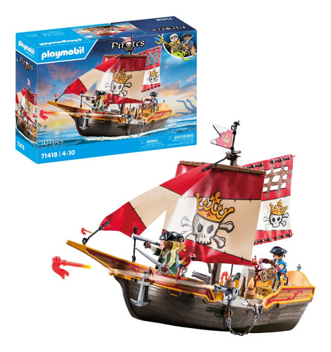 Playmobil Piratas Barco Pirata 71418