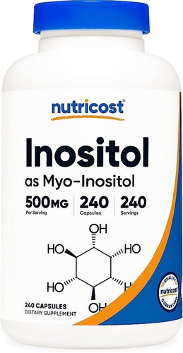 Original Nutricost Inositol Capsulas 500mg, 240 Capsulas