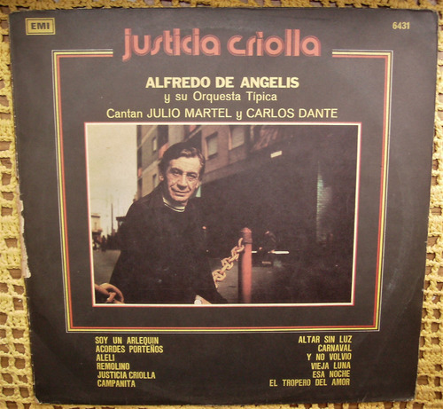 Alfredo De Angelis / Justicia Criolla - Lp De Vinilo