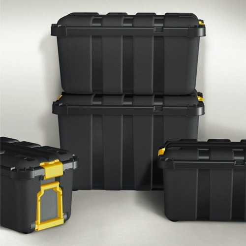 Set 2 Cajas Multiusos Caja Plastico Italiano 145 Lts 2 Cajas