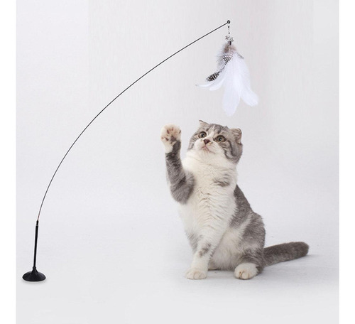 Juguete Interactivo Para Gatos Con Varita De Repuesto,