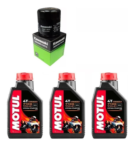 Kit Filtro + Aceite Kawasaki Ninja 400 300 - Gb Motos 