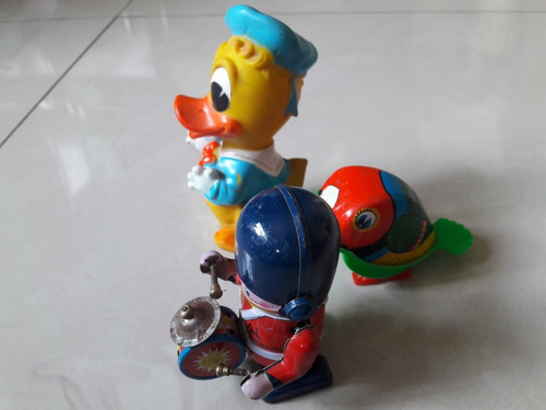 Lote De Brinquedo Antigos A Corda Lata E Borracha Raro Leia (Usado)
