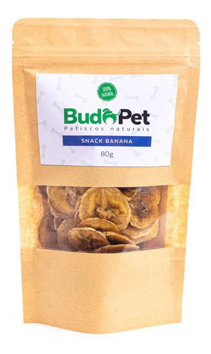 Snack De Banana Budopet Para Cachorros E Gatos