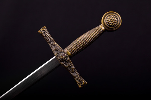 Imagen 3 de 10 de Espada Mini Abre Cartas Medieval Cuchillo Espadin Excalibur