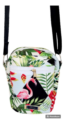 Bandolera Rectangular Mujer Mediana Flamingo Nueva