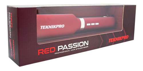 Planchita Pelo Red Passion Teknikpro Color Rojo