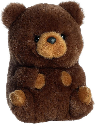 Oso de peluche Aurora® Round Rolly Pet Brambles con forma de oso pardo