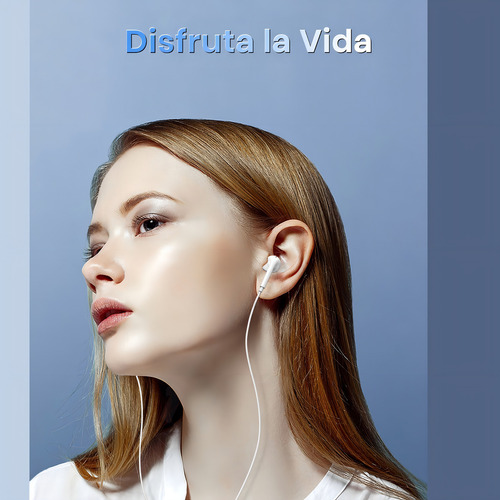 Audífonos 1hora 3.5mm In-ear Blanco Aut122 Manos Libres