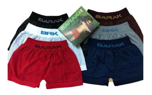 Pack Dia Del Niño Boxer X12 Sin Costura Rayado Barak Art 120