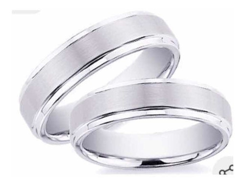 Par Anillos Argollas Matrimonio Boda Pareja Plata .925