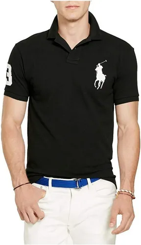 Camisa negra polo ralph lauren new arrivals