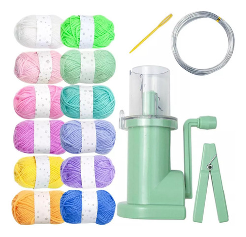 Máquina De Tejer A Mano Para Juego De Hilo De 12 Colores.