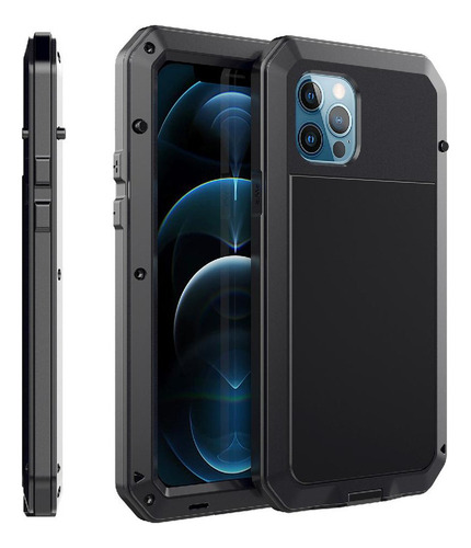 A Capa Para iPhone 12 Pro Max À Prova De Poeira 360 Alumínio