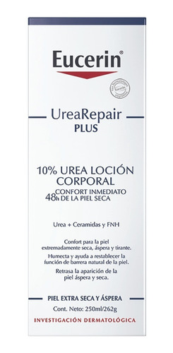 Imagen 2 de 2 de Loción Corporal Eucerin Urearepair 10% Piel Extra Seca 250ml