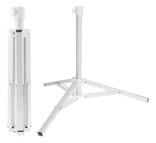 Base Soporte Plegable Para Sombrillas De Playa Aluminio 55cm Color Blanco