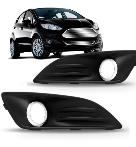 Grade Milha Aro Cromado New Fiesta 2013 2014 2015 2016