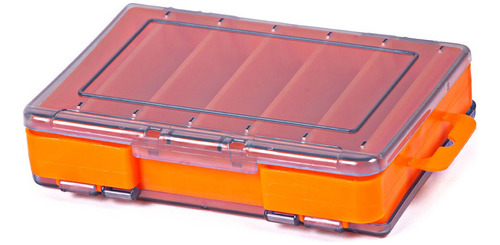 Pastillero Organizador Gran Capacidad Señuelos De Pesca Color Naranja