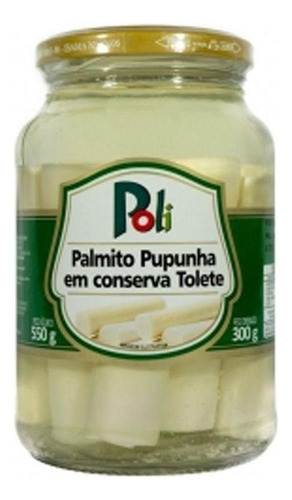 Palmito Pupunha Em Conserva Tolete Poli 300g