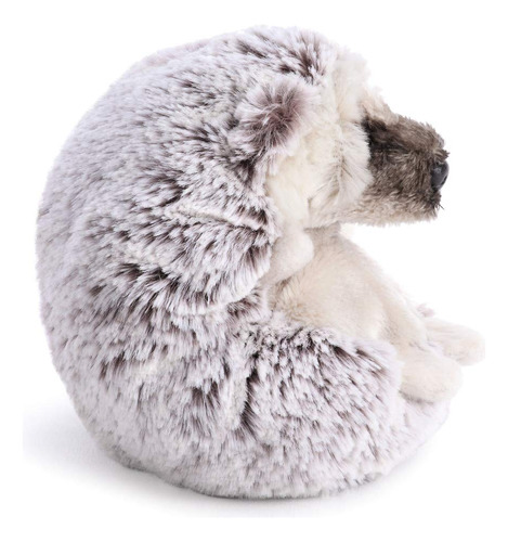 Demdaco Hedgehog Beanbag Soft Gray 5 Inch Polyester Fabric P