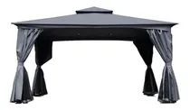 Comprar Gazebo Pérgola Grande Cortina Importado Acero Exclusivo