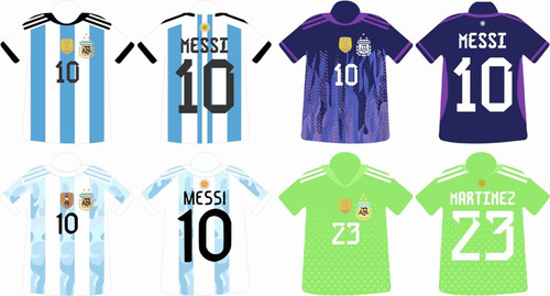 Llaveros Camisetas Selección Argentina Mundial  X20