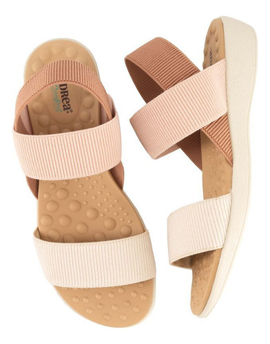Zapato Abierto Ve2642963 Sin Tacon Bitono Logo Playa