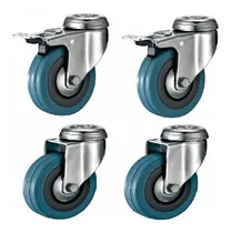 Comprar Rueda Pvc 75mm 2 Giratoria C\u002F Agujero Freno 2 Giratoria 50kg