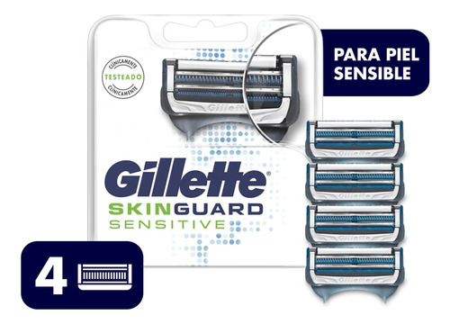 Repuestos Máquina De Afeitar Gillette Skinguard 4uds