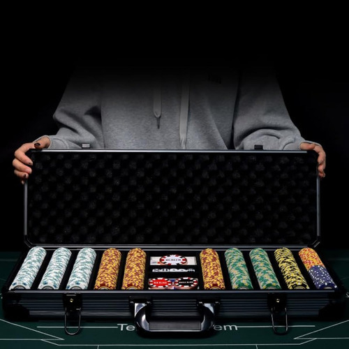 Juego De Fichas De Póquer De Arcilla De 0.49 Oz,