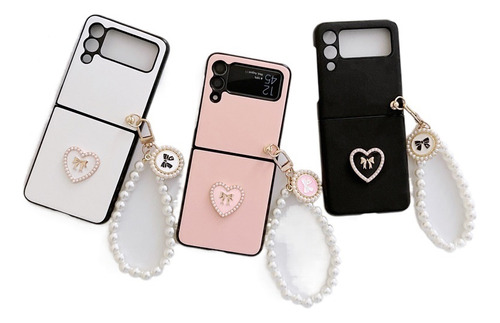 Funda Protectora For Teléfono Móvil Zflip3/4 Love Pearl