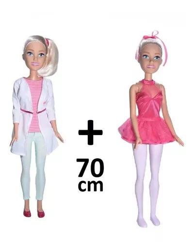 Boneca Barbie Veterinária 70 Cm Grande Divertida Lançamento