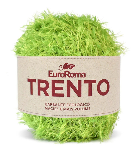 Barbante Euroroma Linha Trento 200g 101m Cores Tricô Crochê Cor Verde Esmeralda - 802