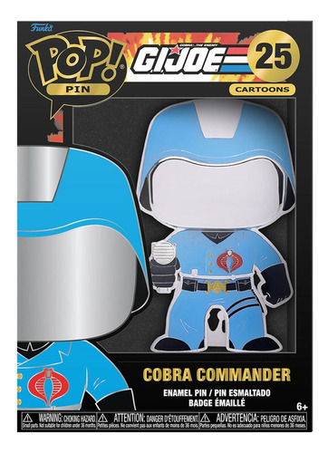 Funko Pop Pin: Gi Joe - Comandante Cobra Esmaltado