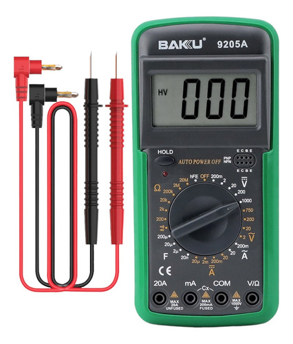 Tester Multimetro Digital Baku Bk-9205a