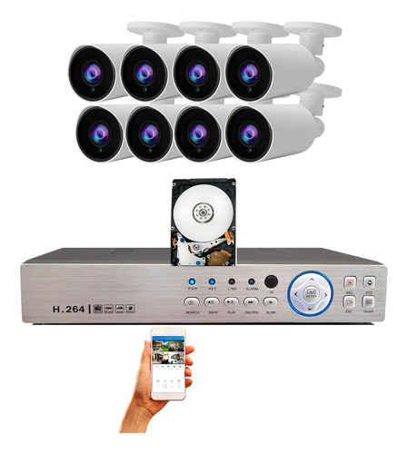 Evertech Hd Canal Dvr Sony Mp Cmo Lente Iris Fijo Ir Aire