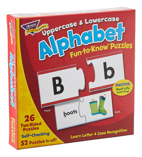 Trend Enterprises: Fun-to-know Puzzles: Uppercase & Lowerca.
