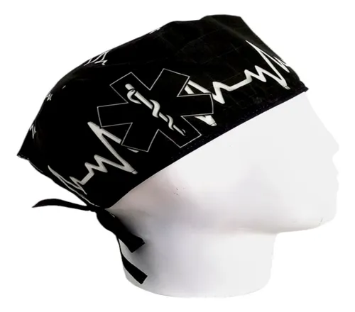 comprar Gorro Quirúrgico Hombre + Lanyard Estrella De La Vida Negro