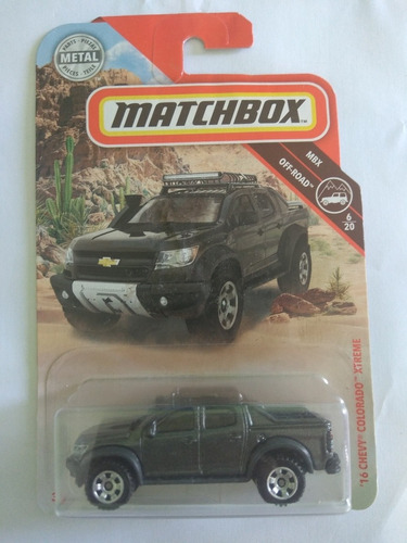 Matchbox 16 Chevy Colorado Xtreme Camioneta Negra  6/20