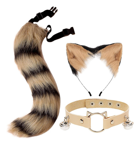 Cute Cat Ears Tail Cosplay Headwear Accesorios Animal