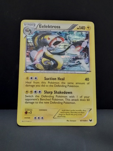 Carta Pokémon Eelektross 47/108 Holo Dark Explorers 