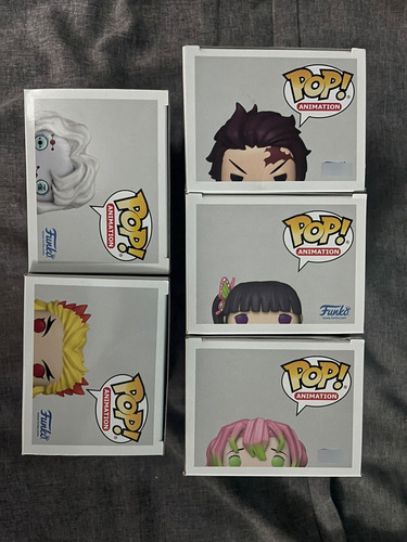 Funko Set Wave 2 Demon Slayer 5 Funkos Tanjiro Rui Rengoku