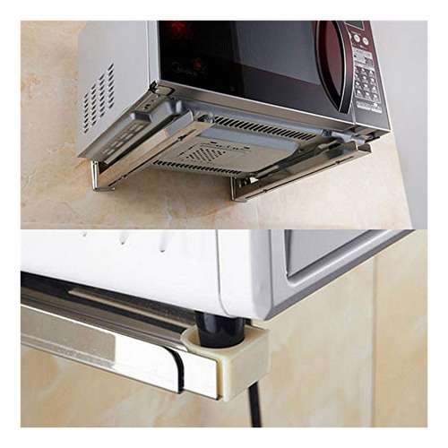 Soporte Microondas Acero Inoxidable Plegable - Universal,