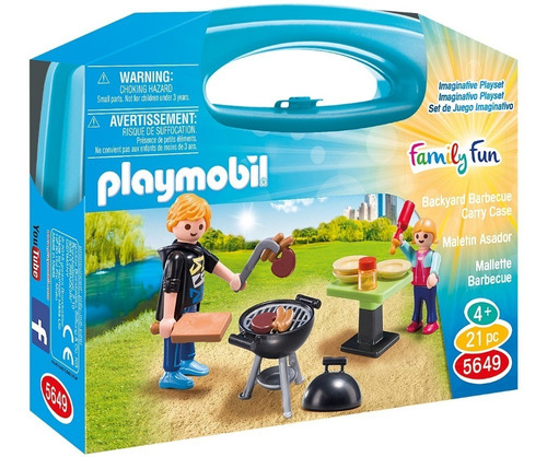 Playmobil Maletin - Barbacoa Asado En El Campo - 5649