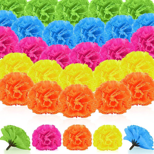 Syhood 50 Pcs Mardi Gras Party Decoraciones Artificial Marig