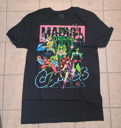 Remera Marvel Original Glow Talle S Importada Nueva En Bolsa