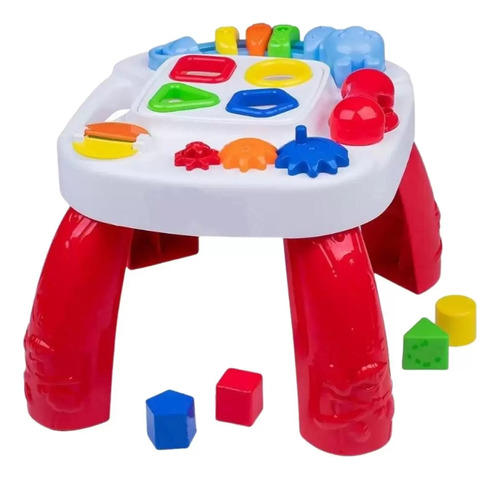 Mesa Didática Infantil Play Time Para Bebê Mesinha Educativa