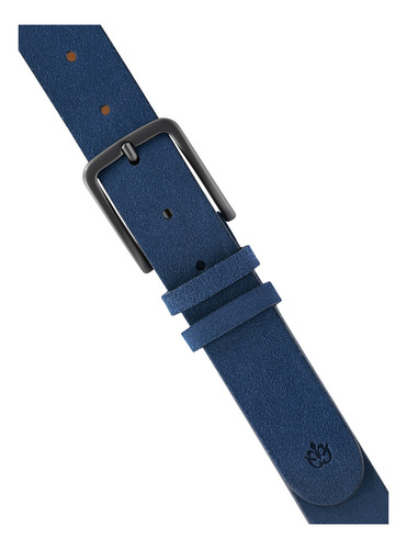 Cinturón Casual Scappino Gamuza Hombre Color Azul Talla 38