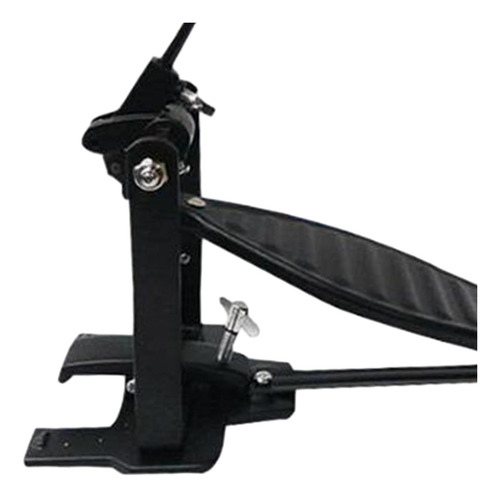 Pedal De Bombo Único Para Bateristas, Potente Y Negro