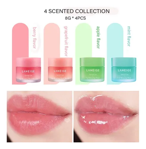 Miniset De 4 Unidades De Bálsamo Labial Coreano Laneige Lip